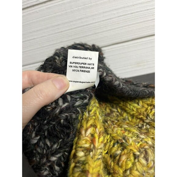 Super Duper Handmade Hats Beanie Unisex Knitted Wool Poly acrylic One Size - Picture 6 of 7